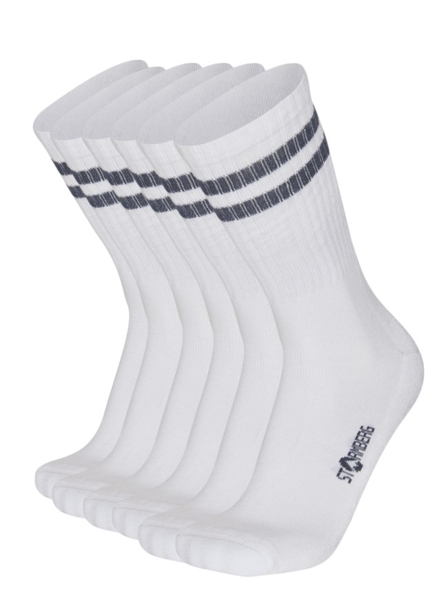 Hyen bambus sokk 3-pack White|Grey Unisex - 1