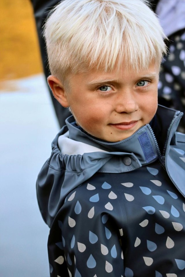 Stormflod regnjakke - testvinner barn 1-7 Ombre Blue/Flint Stone - 1
