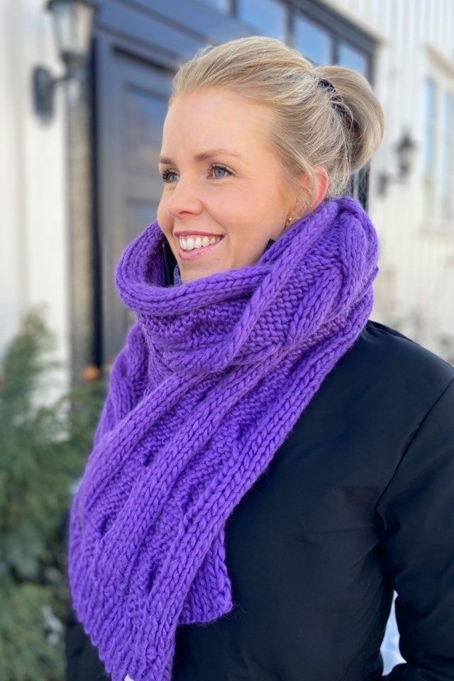Bivval skjerf Purple Dame - 1