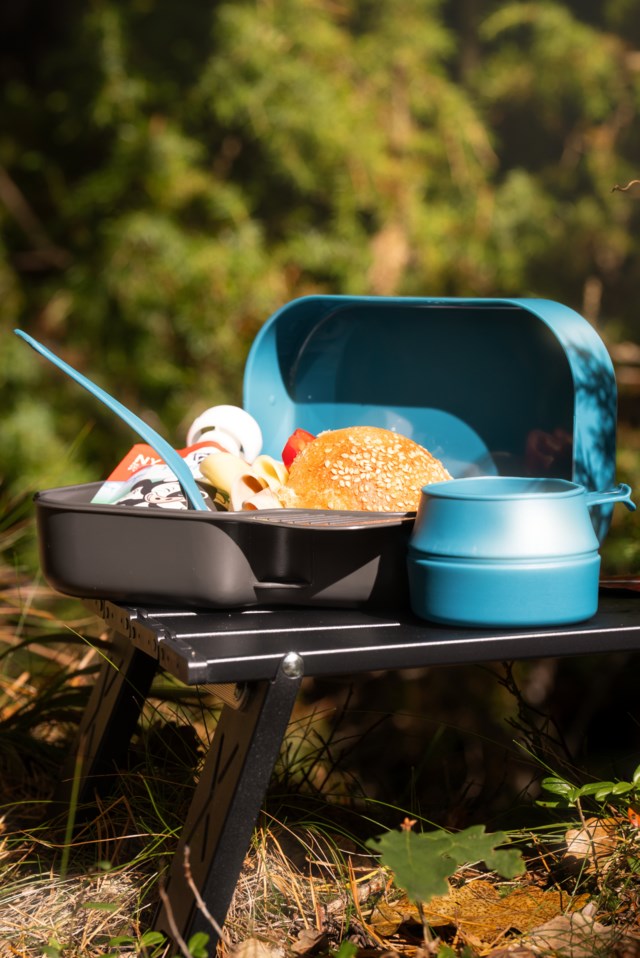 Gloppen spisesett, 4 deler Blue Turutstyr - 1