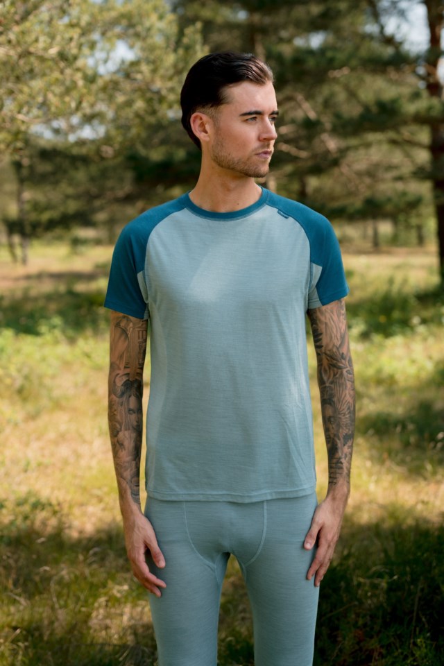 Glitterdal Superwool t-skjorte Blue Herre - 1