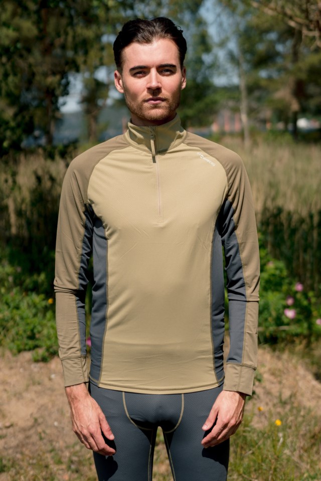 Torghatten superundertøy Half Zip trøye Green Herre - 1