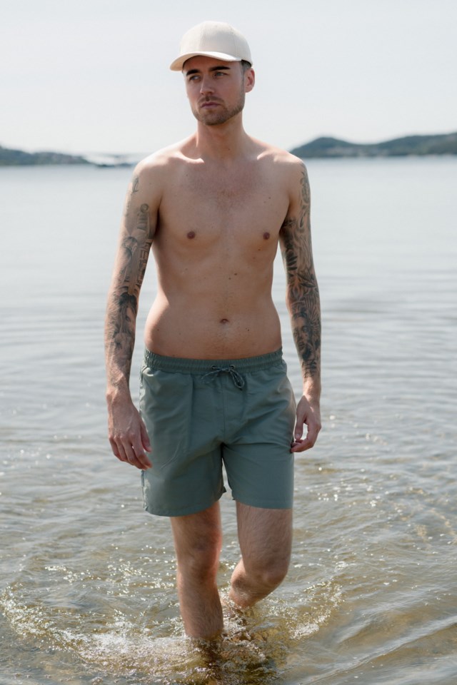 Paradisbukta badeshorts Green Herre - 1