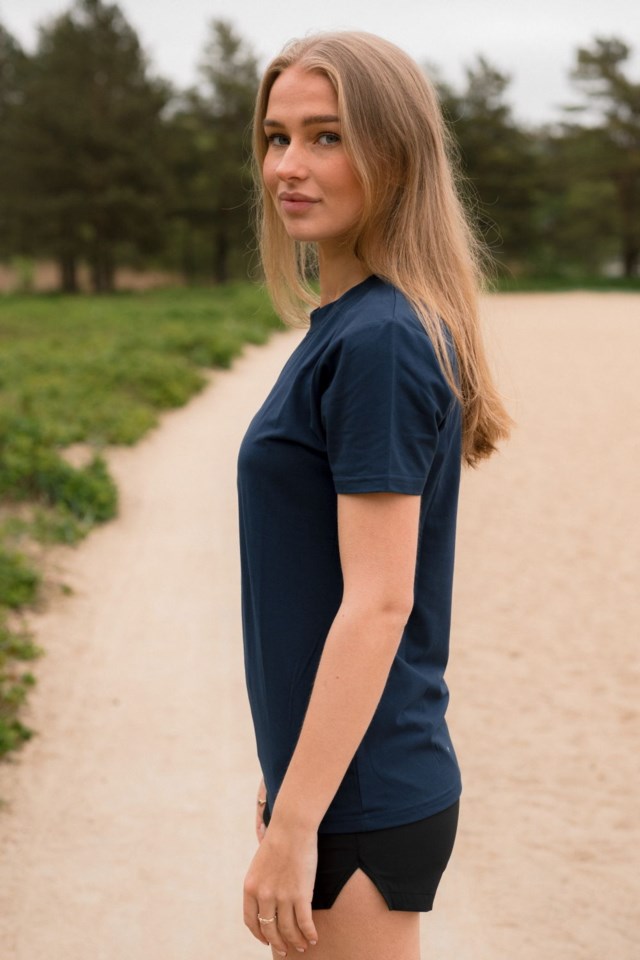 Bryne Quick Dry t-skjorte Blue Dame - 1