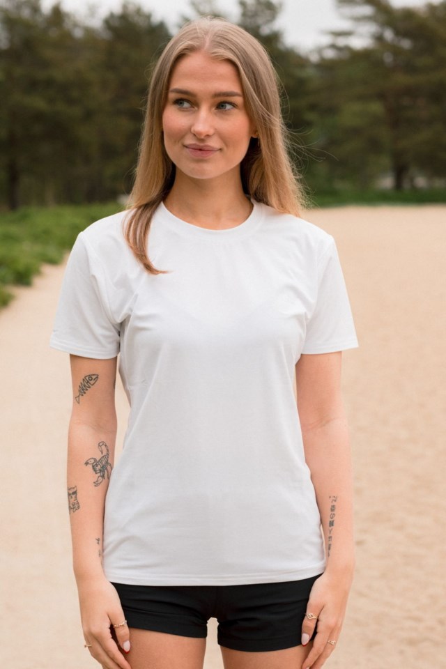 Bryne Quick Dry t-skjorte White Dame - 1