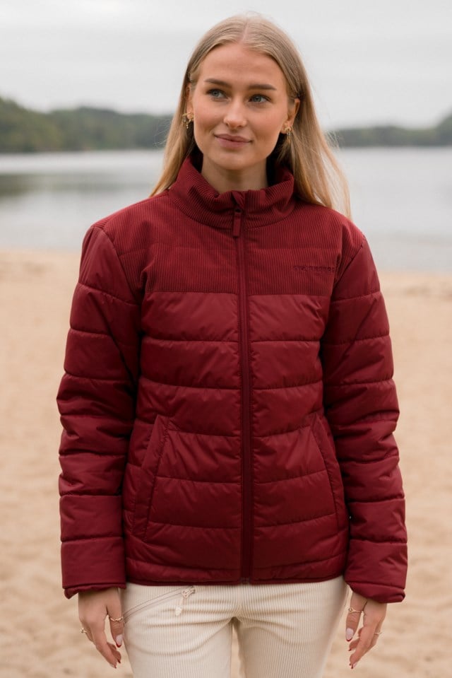Nordseter vattert cord jakke Red Dame - 1
