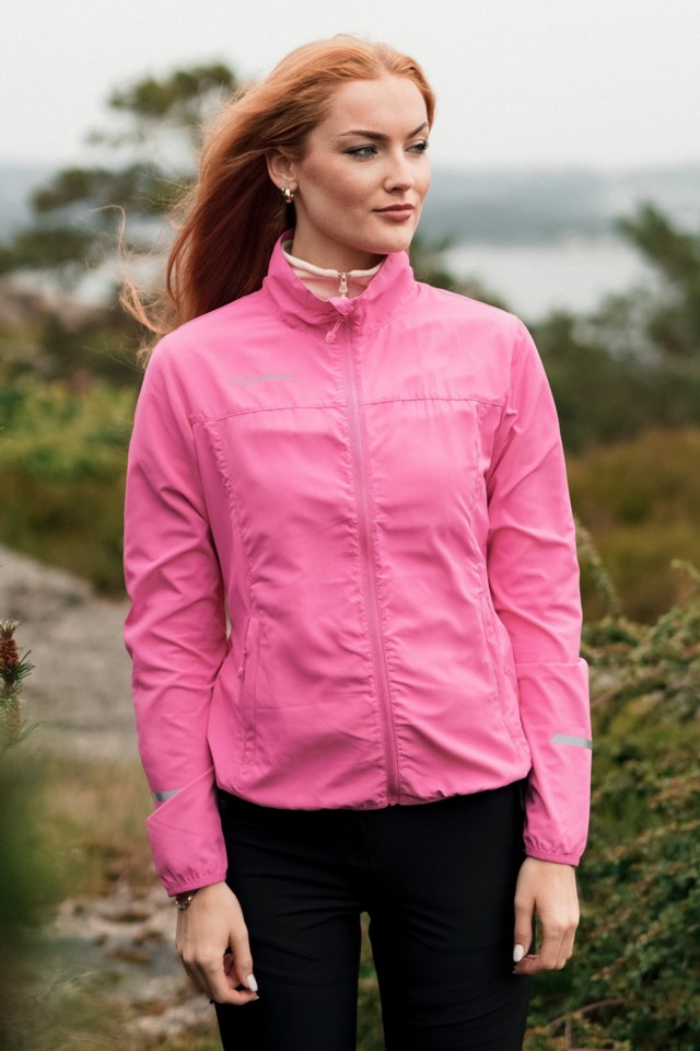 Vindheia packable vindjakke Pink Dame - 1