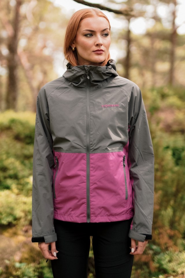 Stryn skalljakke Pink|Blue Dame - 1