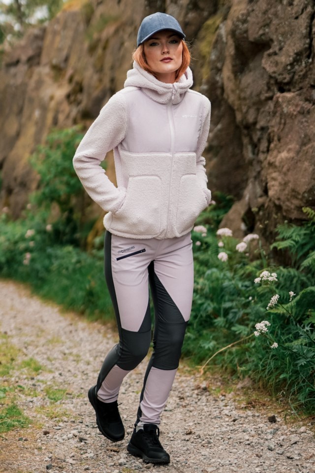 Hellerfjellet turtights Grey|Purple Dame - 1