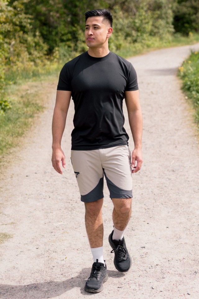 Fjelldalen turshorts Grey|Beige Herre - 1