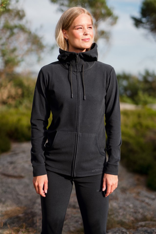 Listeid supersoft fleecejakke Black Dame - 1