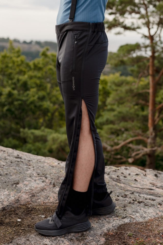 Vettakollen Zip-Off turtights m/ seler Black Herre - 1