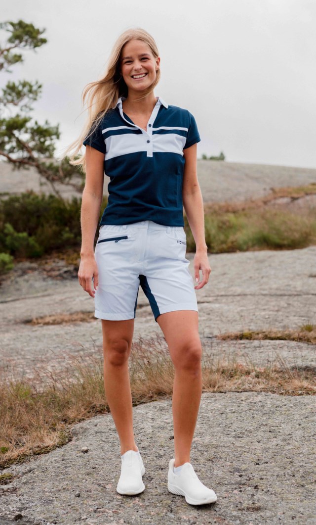 Solastranda piqueskjorte Dress Blues - 1