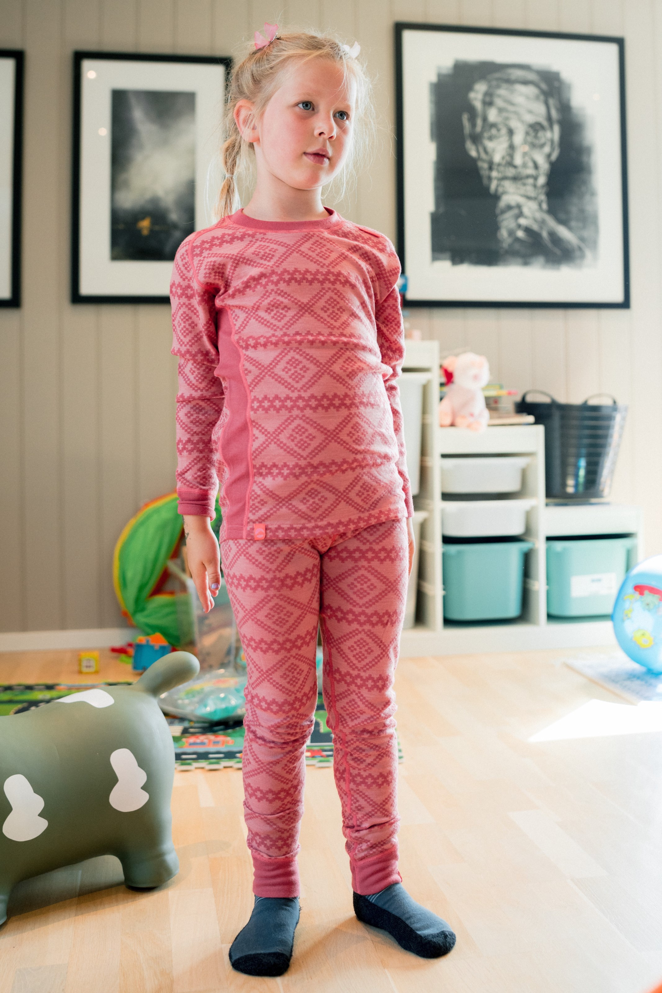 Voss 2-lags ullongs barn 1-7 - dus rosa | Stormberg