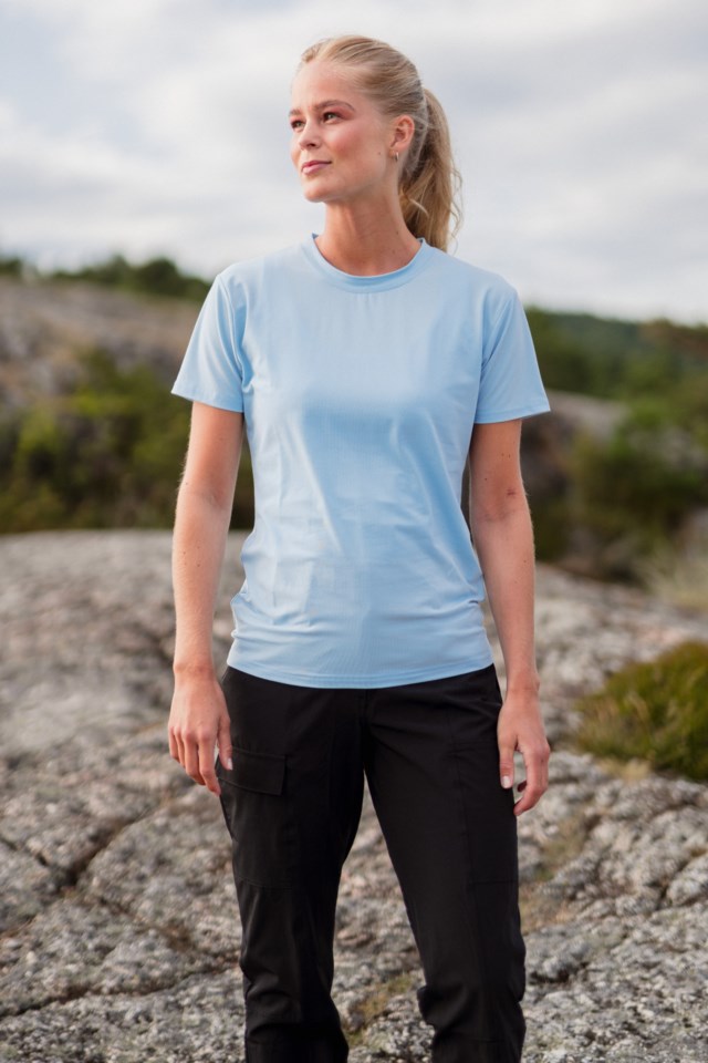 Bryne Quick Dry t-skjorte Blue Dame - 1