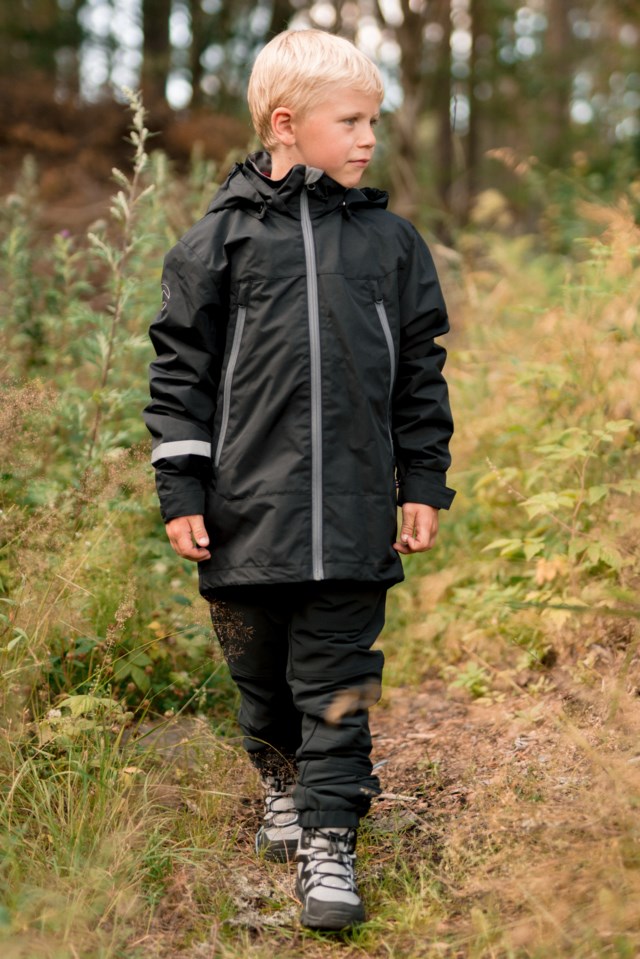 Froland skalljakke barn 8-14 Black Barn - 1