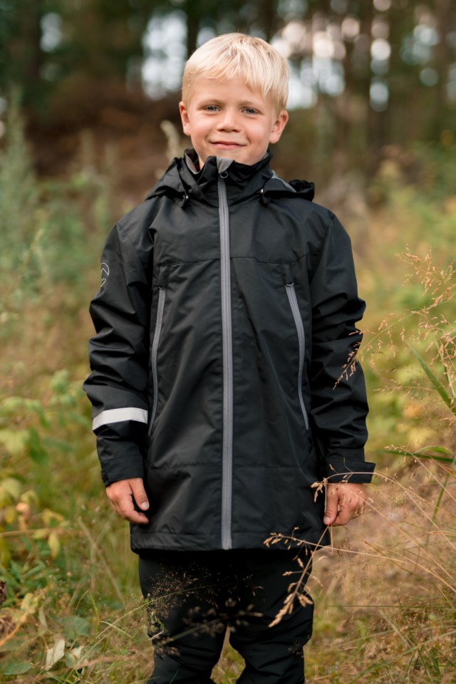 Froland skalljakke barn 8-14 Black Barn - 1