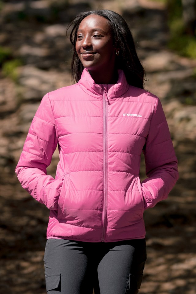 Strimberg vattert jakke Pink Dame - 1