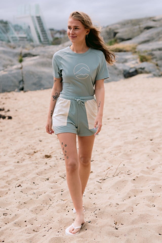 Linfjord fritidsshorts White|Blue Dame - 1