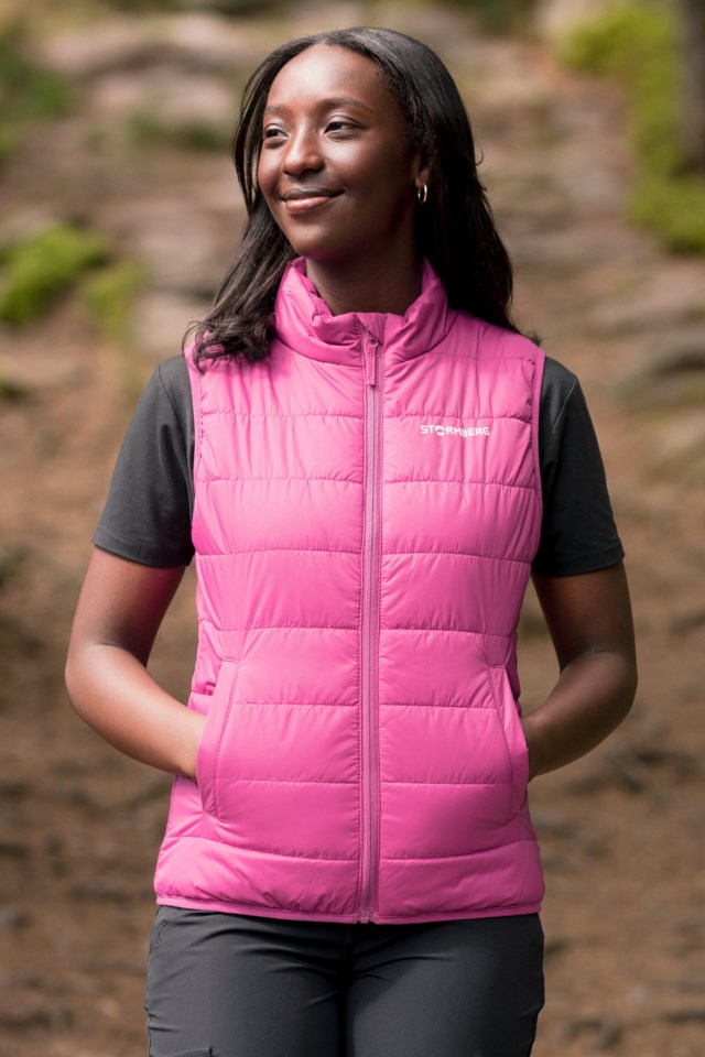 Strimberg vattert vest Pink Dame - 1