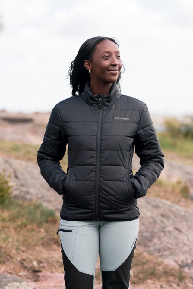 Strimberg vattert jakke Black Dame - 1