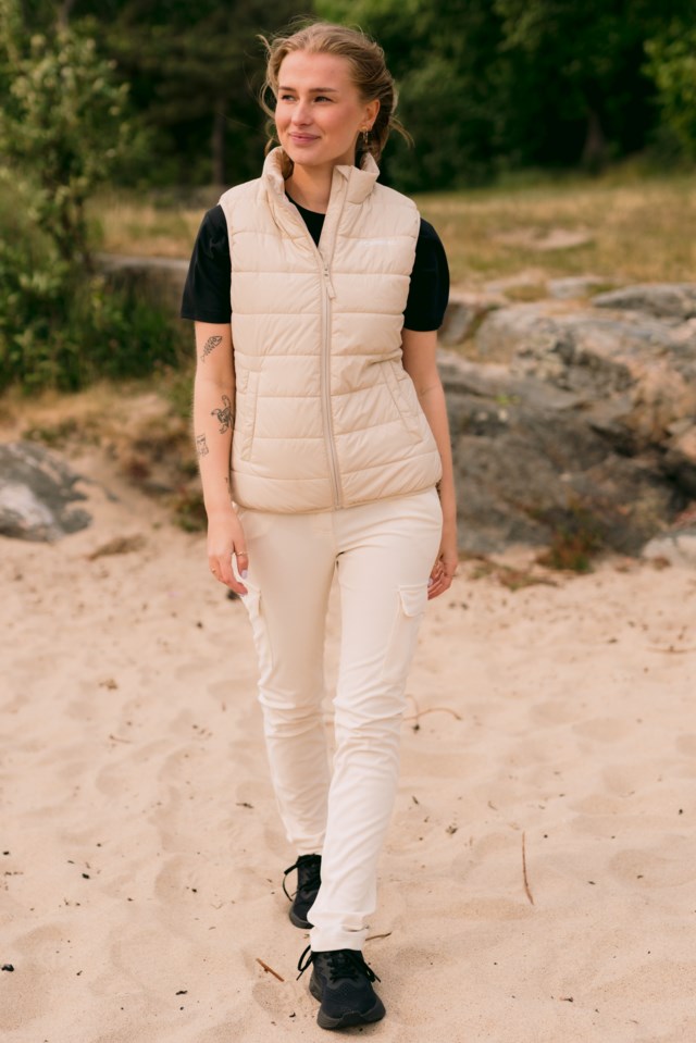 Strimberg vattert vest Turtledove - 1