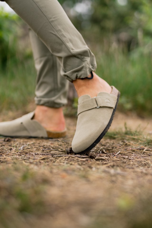 Sandvika lærsandal Beige Dame - 1