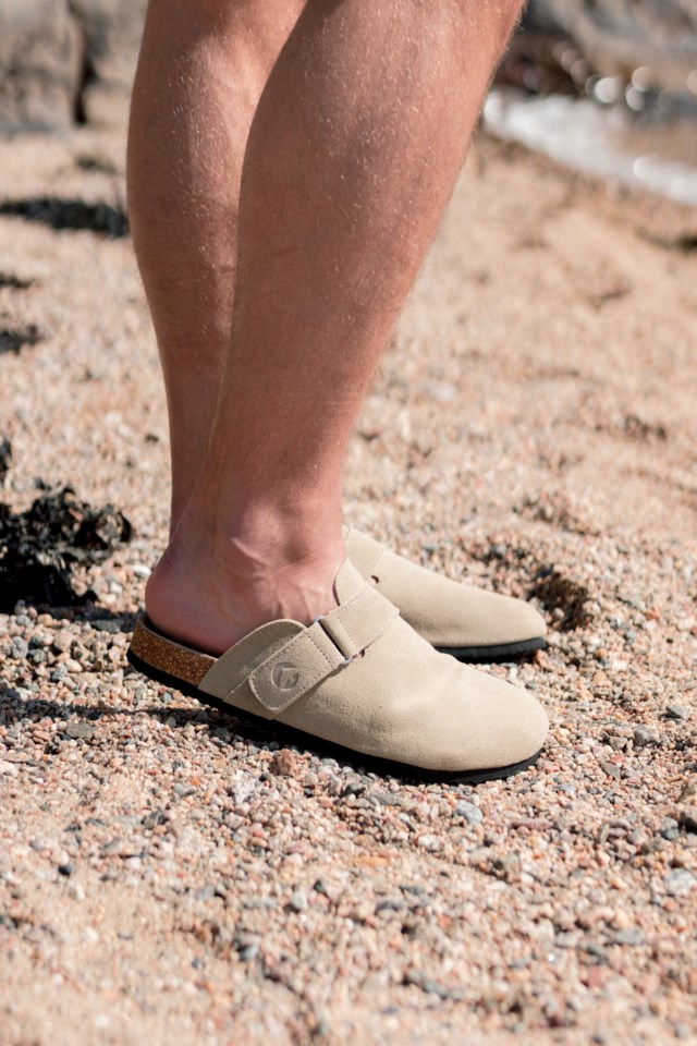 Sandvika lærsandal Khaki - 1