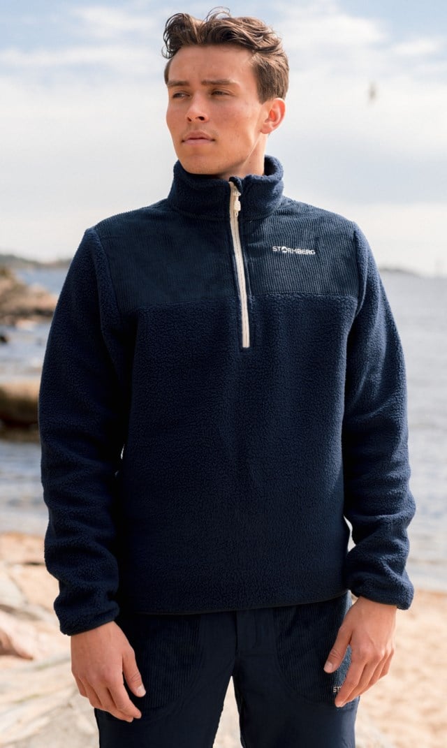 Lifjell Half Zip fleecegenser Blue Herre - 1