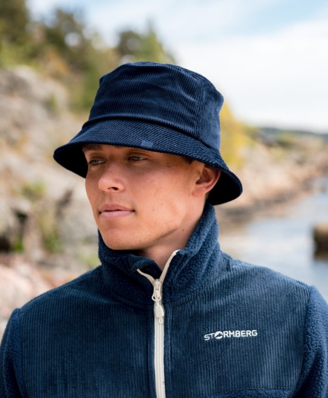 Tryvann cord bøttehatt Dress Blues - 1