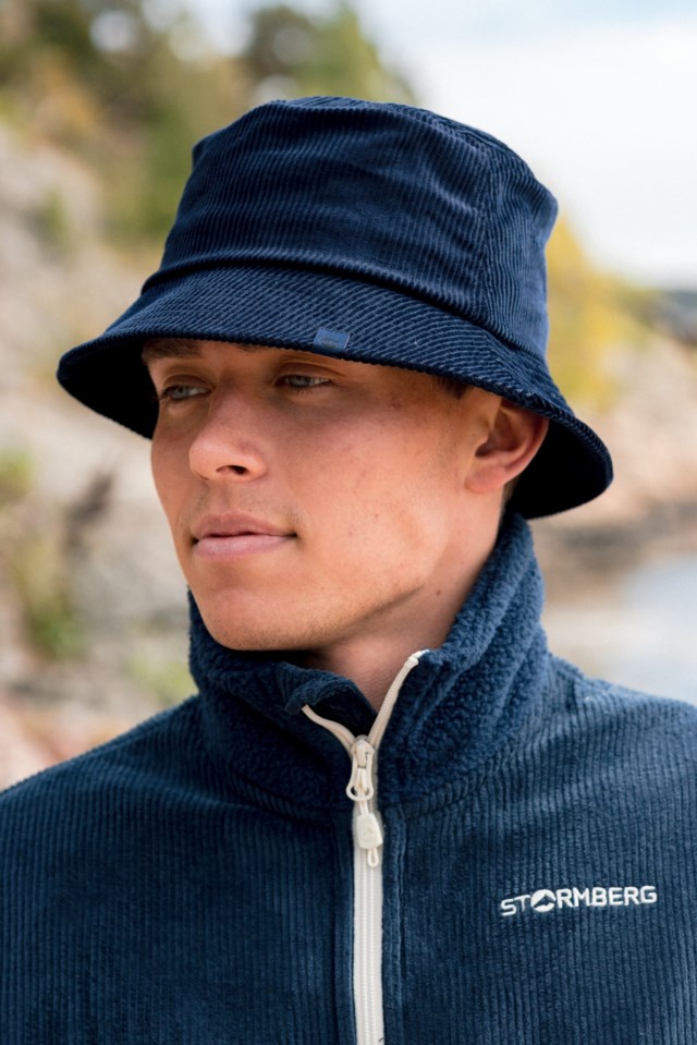 Tryvann cord bøttehatt Dress Blues - 1