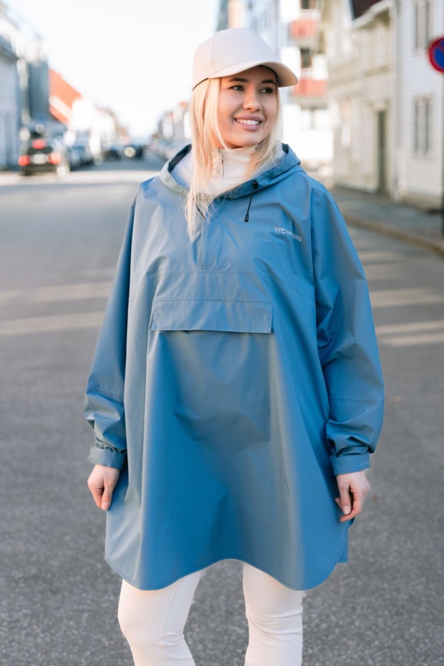 Tromsø skallponcho unisex Blue Unisex - 1