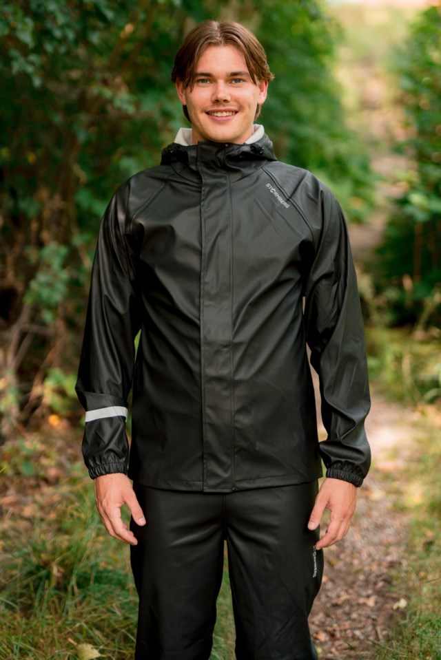 Regndag regnjakke unisex Jet Black - 1