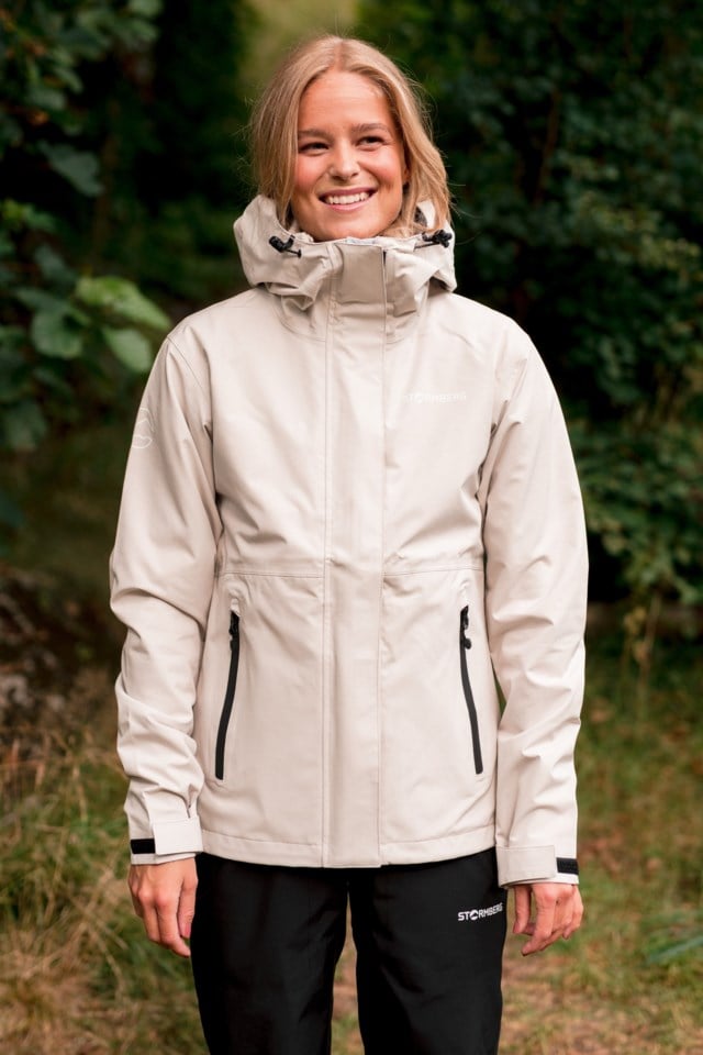 Rauma 3-lags skalljakke Beige Dame - 1
