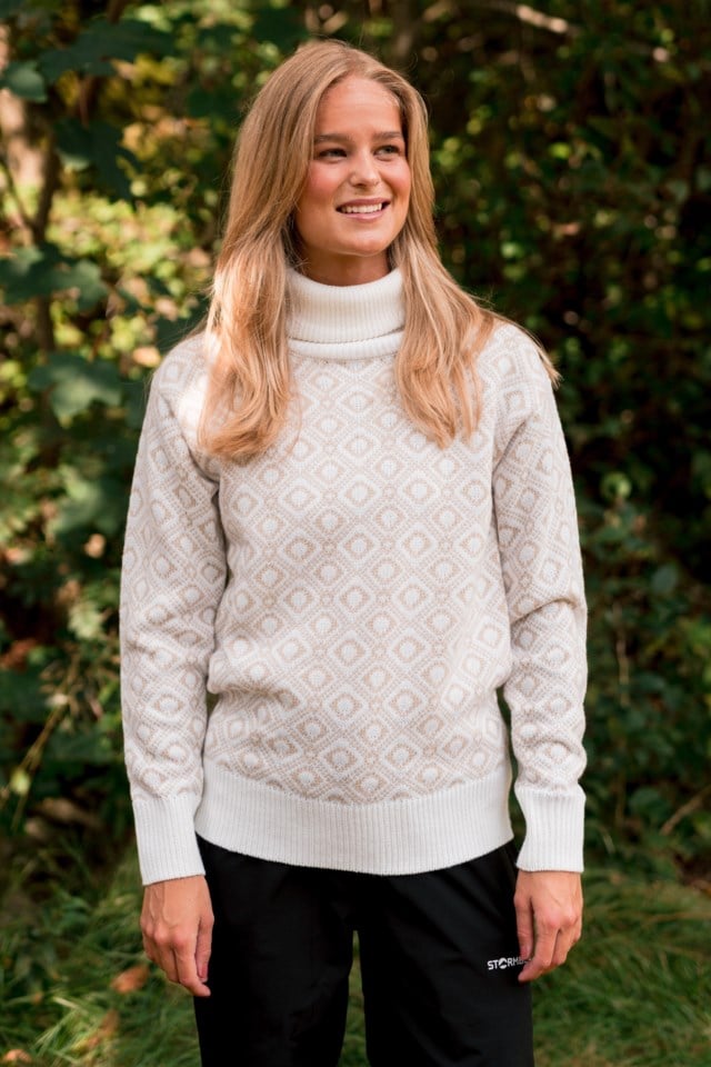 Hørsfjell polo strikkegenser White Dame - 1