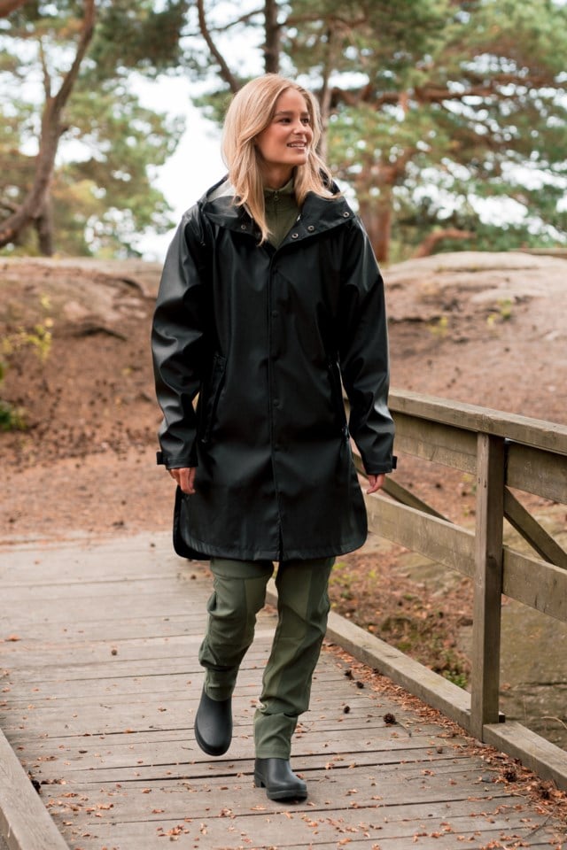 Nordsjø regnparkas Black Dame - 1