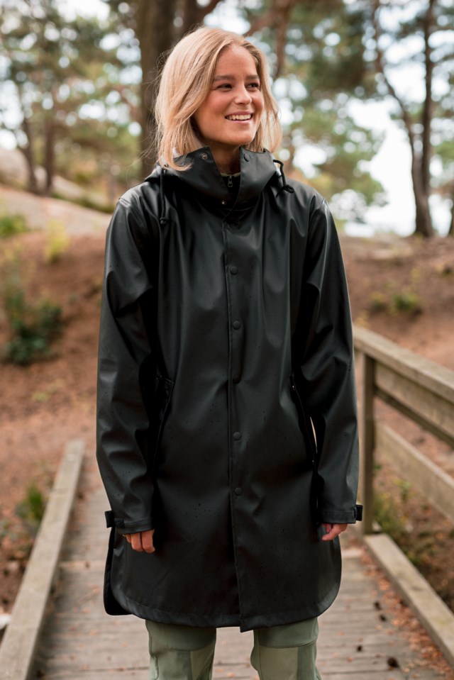 Nordsjø regnparkas Black Dame - 1