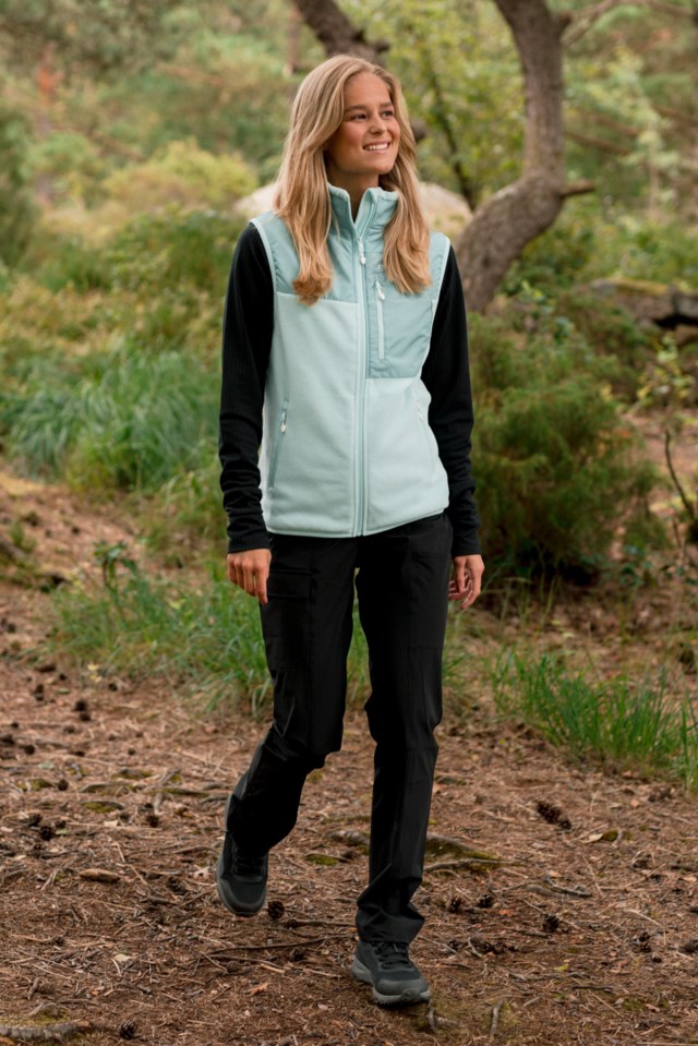 Visbretinden fleecevest Turquoise Dame - 1