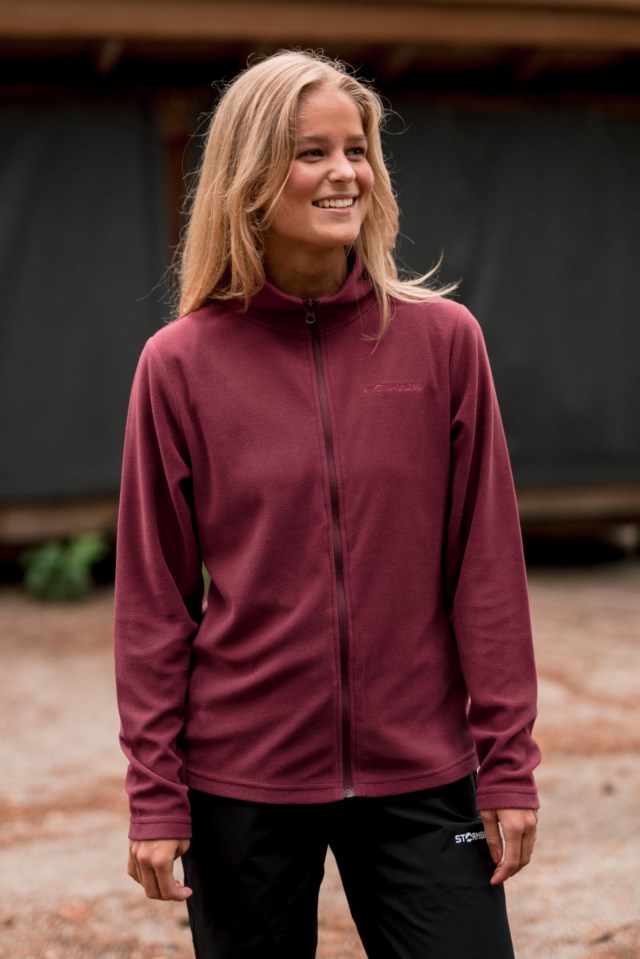 Marka fleecejakke Burgundy - 1