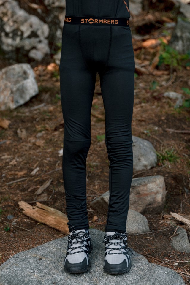 Rondebu bambus longs barn 8-14 Jet Black - 1