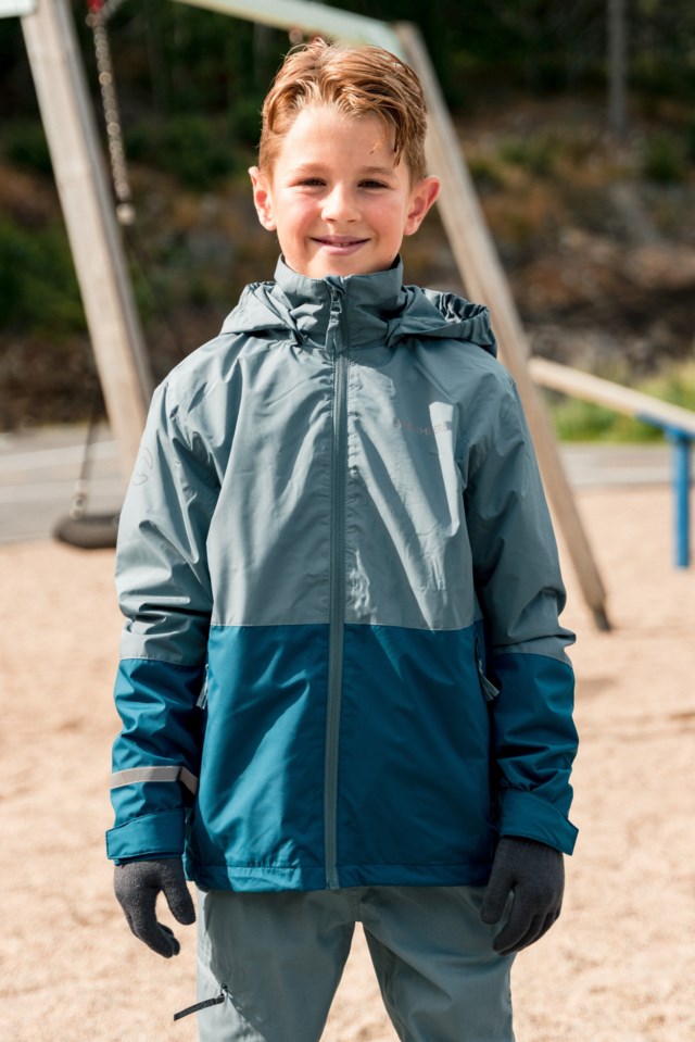 Loen skalljakke barn 8-14 Goblin Blue / Blue Coral - 1
