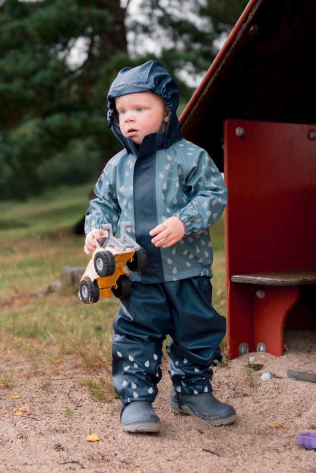 Stormflod regnjakke - testvinner barn 1-7 Blue Barn - 1