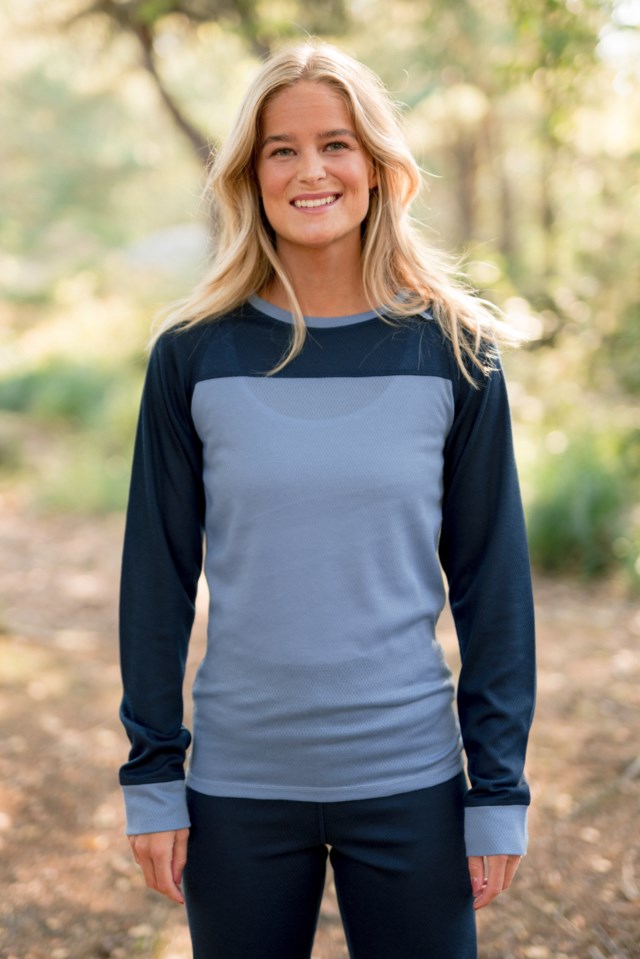 Galdhøpiggen 2-lags trøye Blue Dame - 1