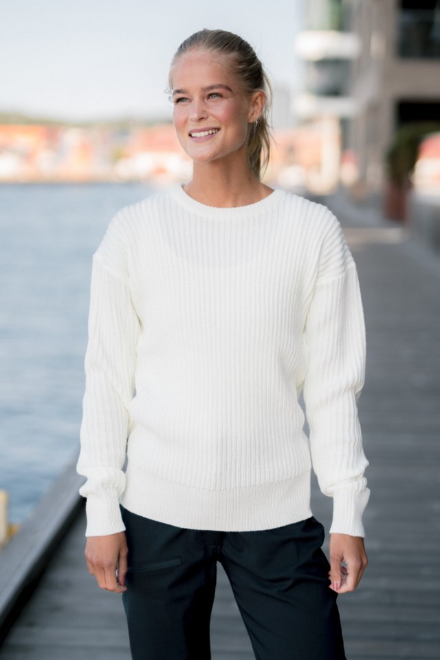 Bondalen strikkegenser White Dame - 1