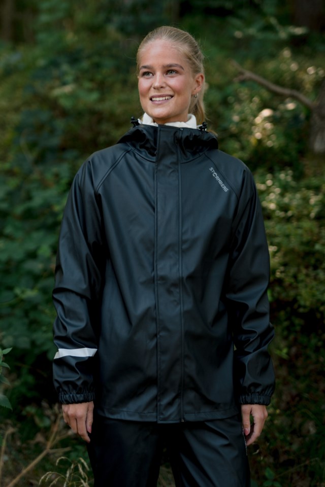 Regndag regnjakke unisex Jet Black - 1