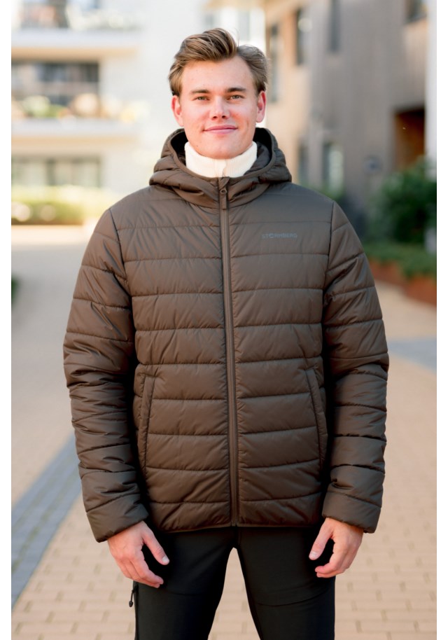stormberg Strimberg vattert jakke m/ hette herre