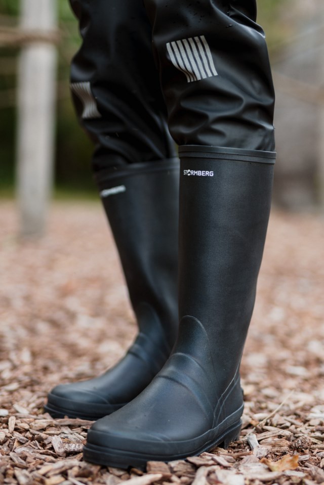 Vannfjell høy gummistøvel Jet Black - 1