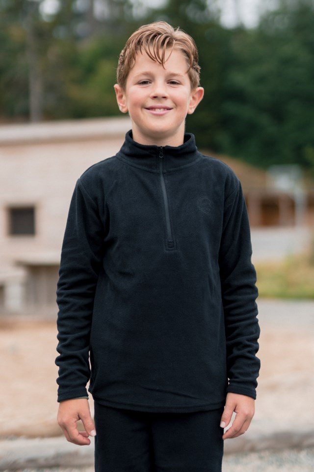 Bergen fleecegenser barn 8-14 Black Barn - 1