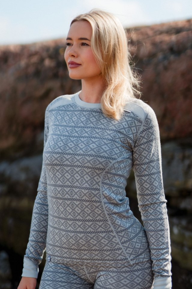 Rauland 2-lags ulltrøye Grey Dame - 1