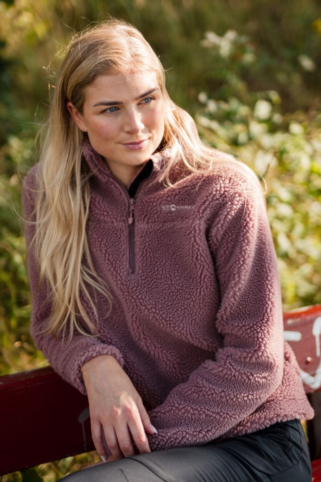 Ullnes Half Zip ullgenser Pink Dame - 1